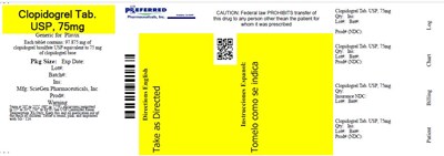 Clopidogrel Tab. Usp, 75mg